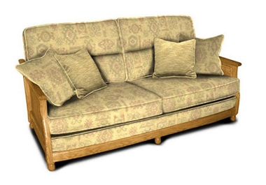 Ercol Bergere 3 seater sofa with cane sides (E)