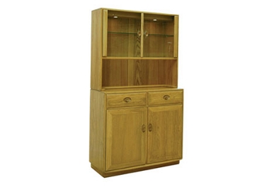 Windsor 2 door high sideboard with display