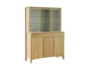 Artisan 3 door sideboard with display top