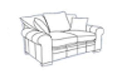 2 seater casual back sofa