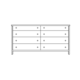 Havana 8 drawer dresser
