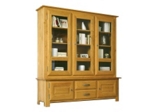 Horizon 3 door glass display cabinet
