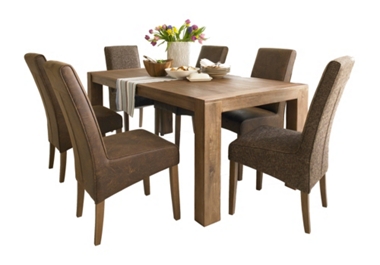 Unbranded Indah GREAT DINING DEAL! Small table (160cm X 90cm) and 6 chairs