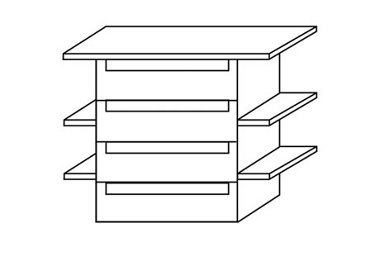 Unbranded Wardrobe Interior Options Interior drawers (B)