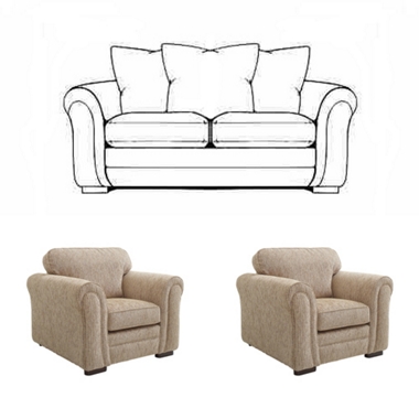 GREAT SOFA DEAL! 2 str casual back sofa with 2 chairs offer