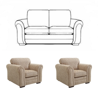 GREAT SOFA DEAL! 2 str classic back sofa with 2 chairs offer