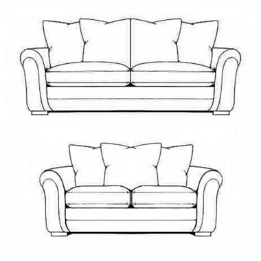 GREAT SOFA DEAL! 3 plus 2 str casual back sofas offer