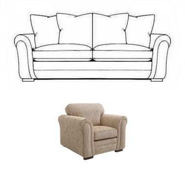 GREAT SOFA DEAL! 3 str casual back sofa and chair offer