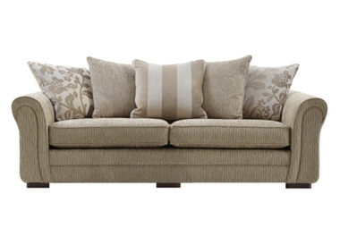 4 seater casual back sofa with split frame
