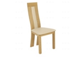 Horizon Leather back panel dining chair