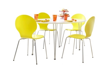 lollipop Dining table with 4 chairs