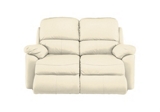 Leona (Leather) 2 seater sofa with manual recliners