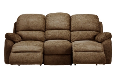 Leona (Fabric) 3 seater sofa with 2 manual recliners