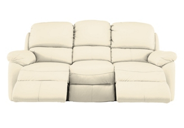Leona (Leather) 3 seater sofa with power recliners