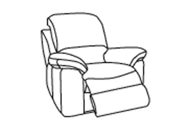 Unbranded Leona (Leather) Manual recliner chair