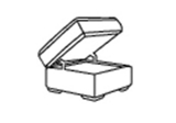 Leona (Leather) Storage stool