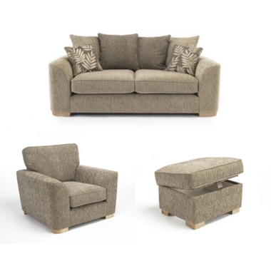 GREAT SOFA DEAL! Small casual sofa, chair and footstool offer