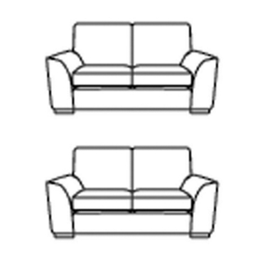 lonsdale GREAT SOFA DEAL! Pair (2) of small classic back sofas offer