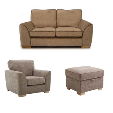 GREAT SOFA DEAL! Small classic sofa, chair and footstool offer