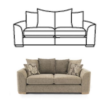GREAT SOFA DEAL! Medium plus small casual back sofa offer