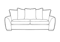 Medium casual back sofa bed