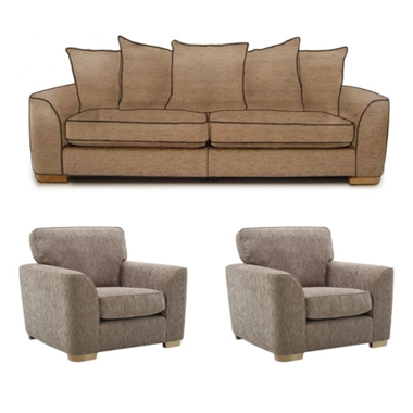 GREAT SOFA DEAL! Large casual back sofa plus 2 chairs offer