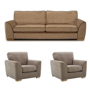 GREAT SOFA DEAL! Extra large classic back sofa plus 2 chairs offer