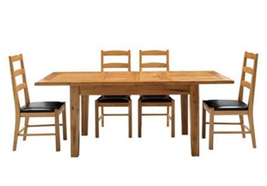 lyon extending dining table with 4 chairs Table and 4 Abingdon chairs