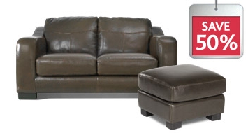 Max 2 seater sofa + footstool