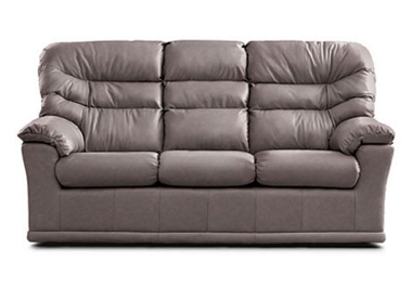 Malvern (Leather) 3 seater sofa with 2 power recliners (P)