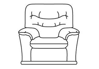 Malvern (Fabric) Power recliner chair (B)