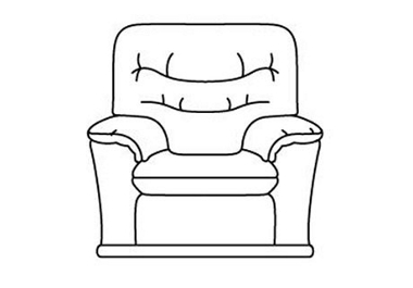 Malvern (Fabric) Manual recliner chair (C)