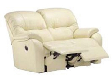 G Plan Mistral (Leather) 2 seater (LHF) manual recliner (P)