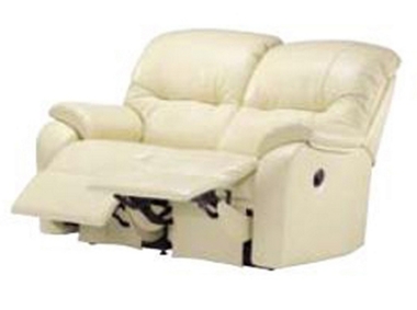 G Plan Mistral (Leather) 2 seater (RHF) manual recliner (P)