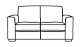 Montserrat 2 seater reclining sofa