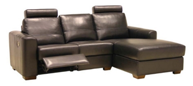 Montserrat 3 seater chaise with battery recliner