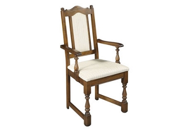 Old Charm Lancaster Dining armchair in Barley fabric