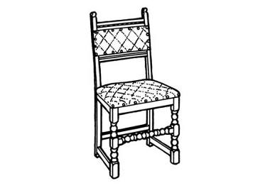 Old Charm Richmond Dining side chair (hide)