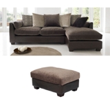 Opus GREAT DEAL!  Corner chaise with bolsters and stool offer