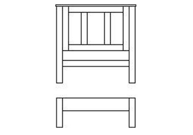 Primrose Hill 3 (single) Panel bedstead LFE