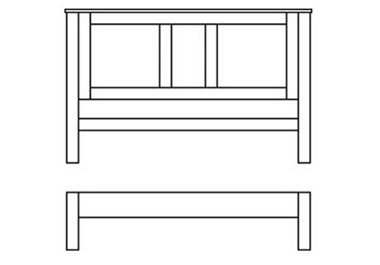 Unbranded Primrose Hill 5 (king size) Panel bedstead