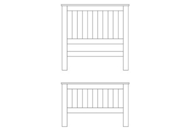 Unbranded Primrose Hill 3 (single) Slat bedstead HFE