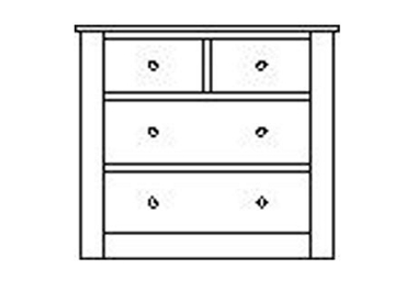 Primrose Hill 2+2 Chest of drawers