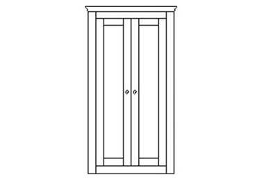 Unbranded Primrose Hill 0.9m All hanging wardrobe with