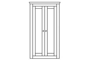 Unbranded Primrose Hill 0.9m All hanging wardrobe with