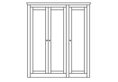 Unbranded Primrose Hill 1.8m Tall all hanging wardrobe