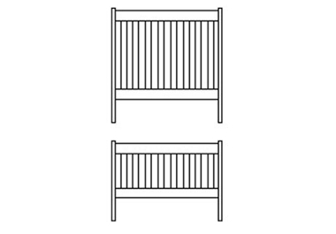 Unbranded Primrose Hill 3 (single) Paris bedstead