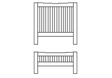 Unbranded Primrose Hill 3 (single) Oxford bedstead