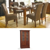 Pradesh GREAT DINING DEAL!  Table (160 x 90) , 6 Cavos chairs with  a glass cabinet