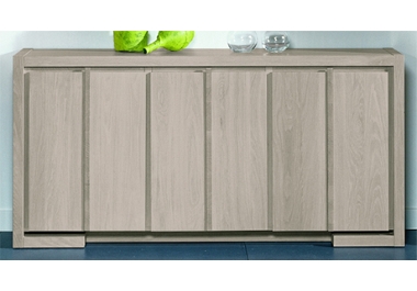 Quba 3 dr sideboard (wood accents)